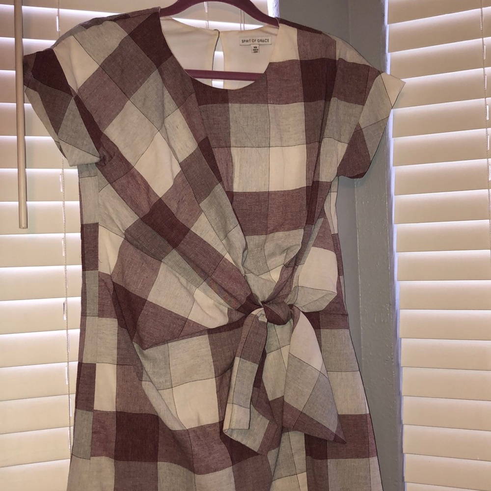 Nordstrom Rack plaid wrap dress